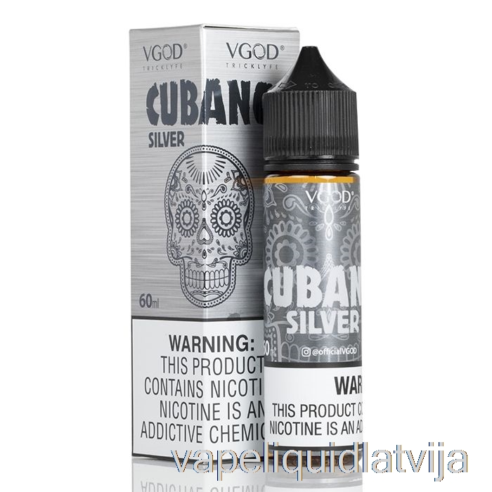 Cubano Silver - Vgod E-šķidrums - 60ml 0mg Vape šķidrums